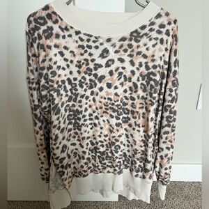 Aerie Leopard Print Sweater